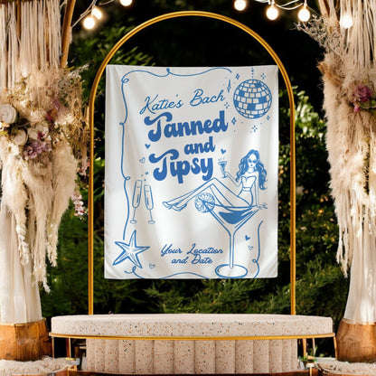 Beach Bachelorette Banner – Custom Bach Decor for Sandy Shores & Ocean Breeze Parties