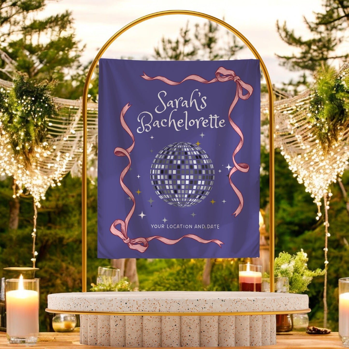 Disco Bachelorette Banner – Custom Bach Décor | #81