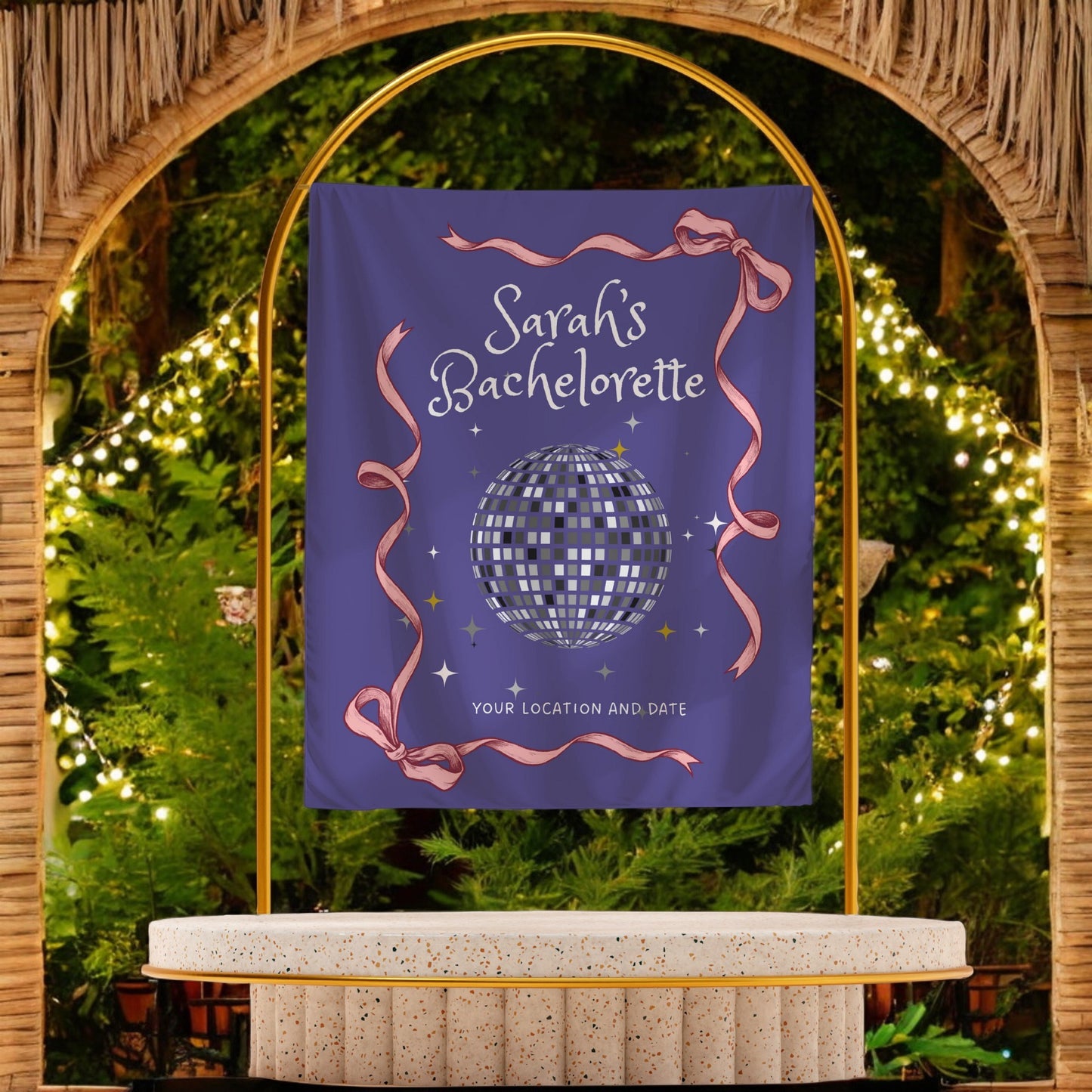 Disco Bachelorette Banner – Custom Bach Décor | #81