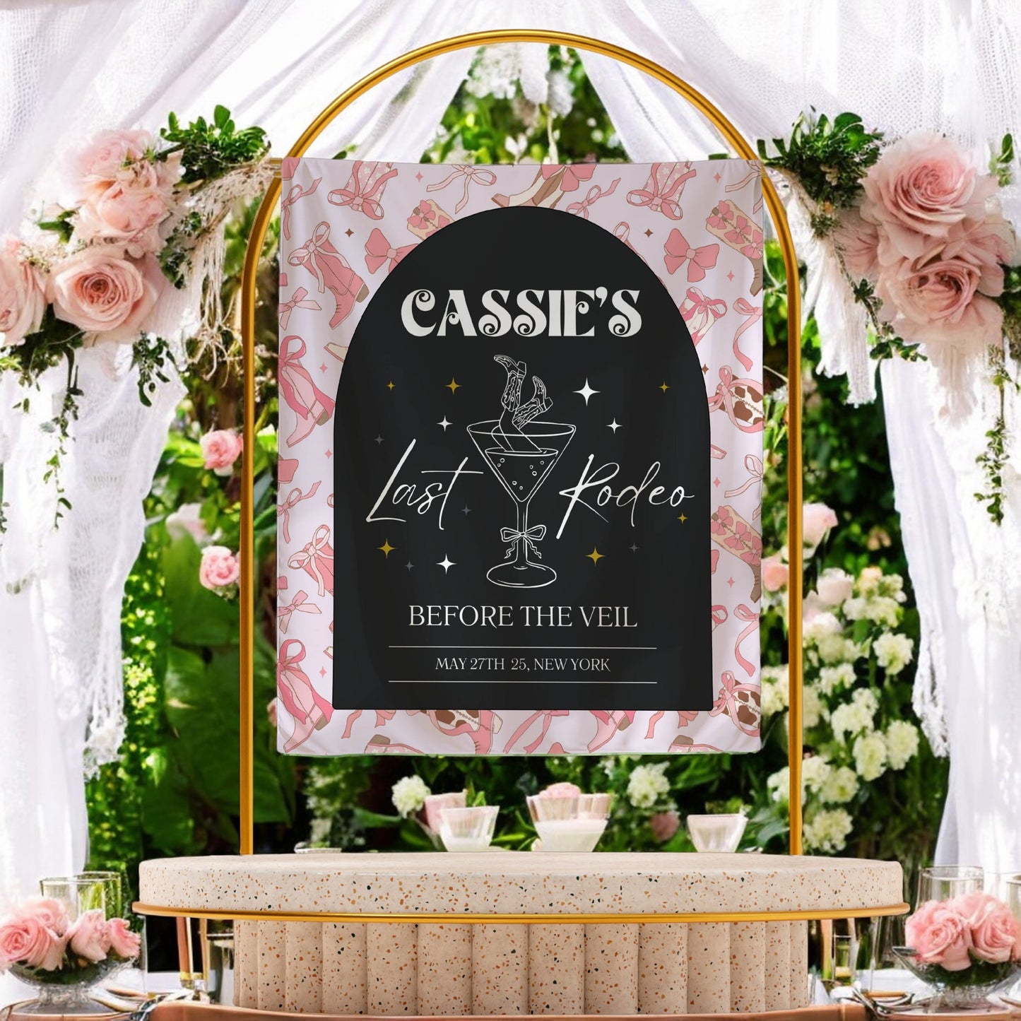 Last Rodeo Bachelorette Banner– Custom Bach Décor | #19