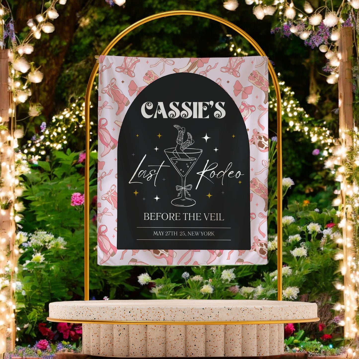 Last Rodeo Bachelorette Banner– Custom Bach Décor | #19