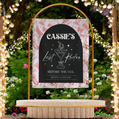 Last Rodeo Bachelorette Banner– Custom Bach Décor | #19