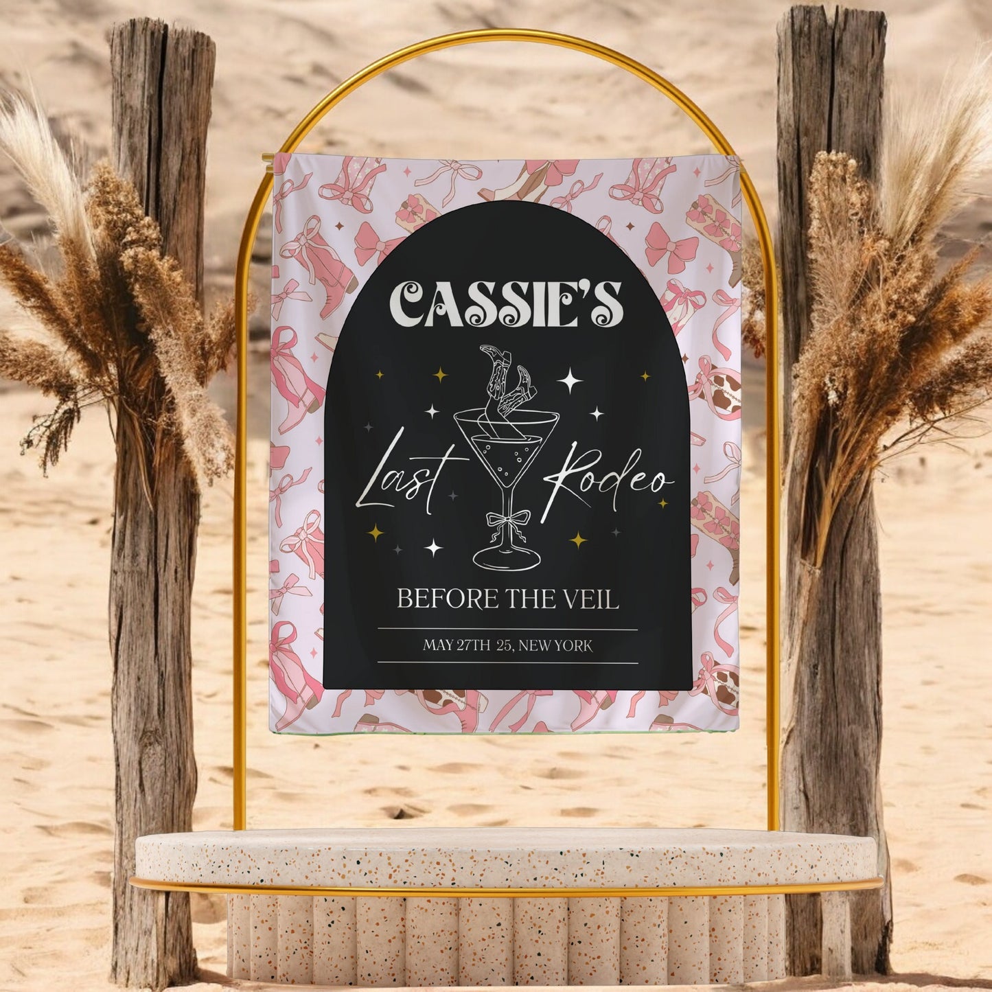 Last Rodeo Bachelorette Banner– Custom Bach Décor | #19