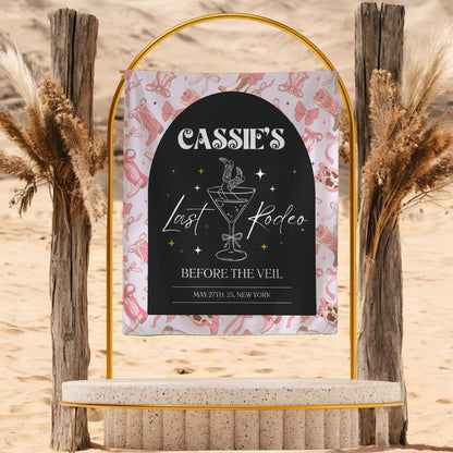 Last Rodeo Bachelorette Banner– Custom Bach Décor | #19