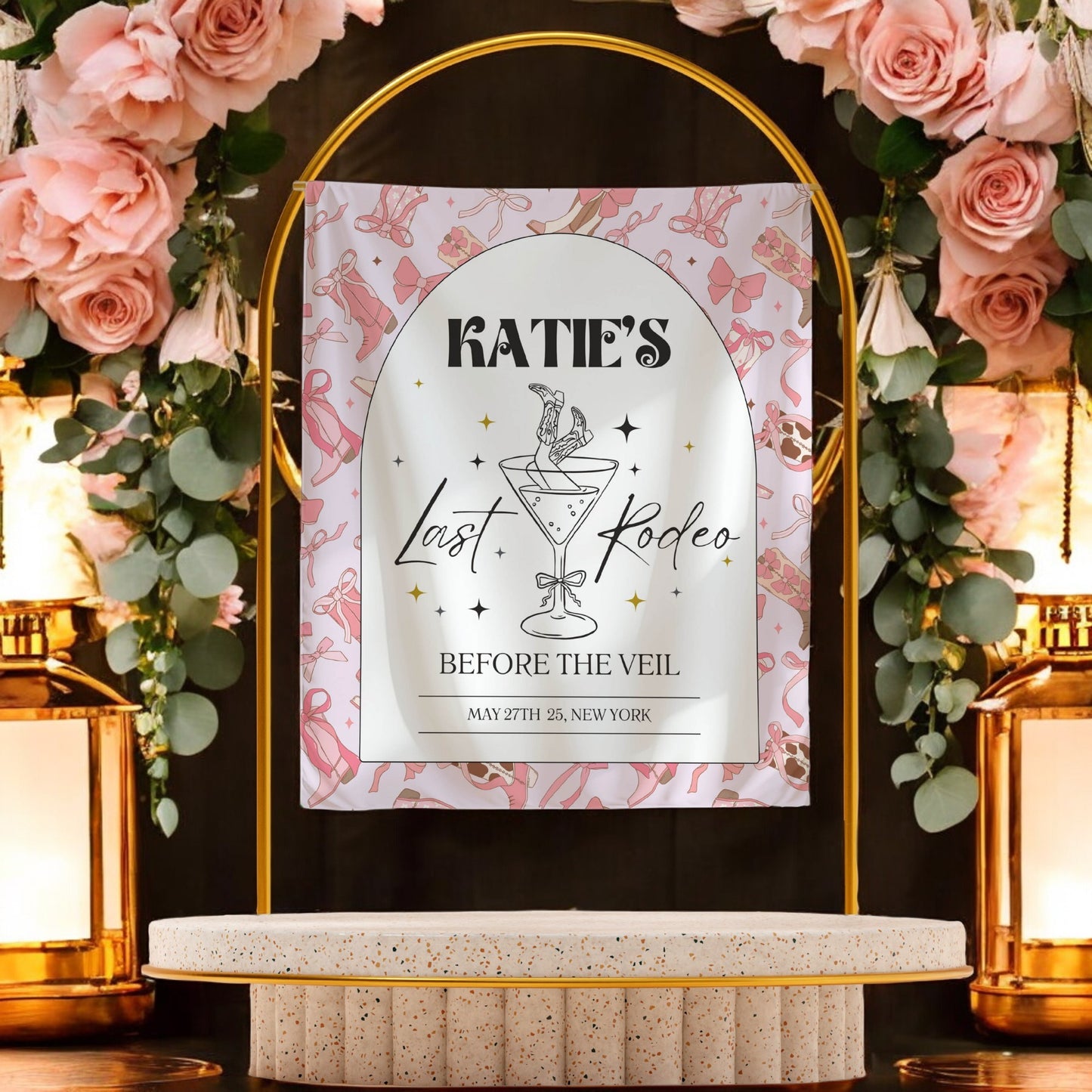 Last Rodeo Bachelorette Banner– Custom Bach Décor | #19