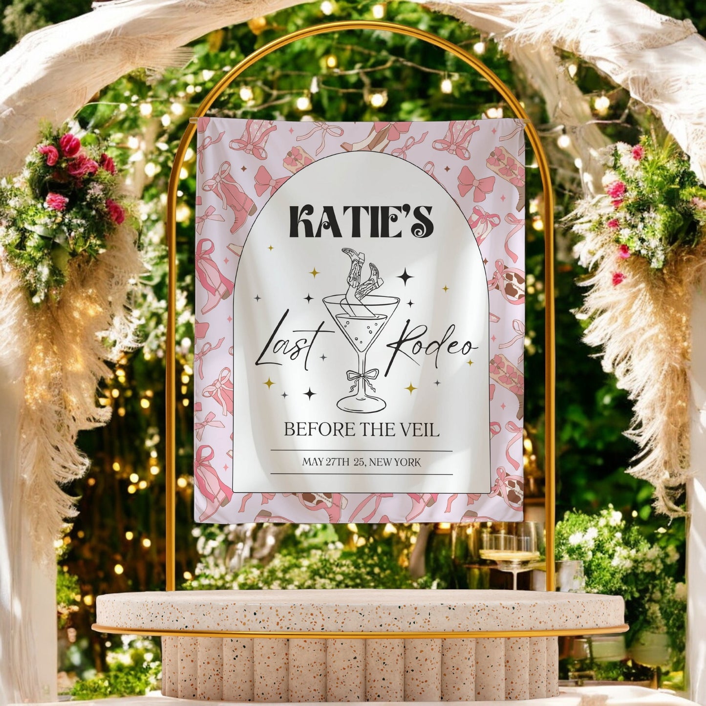 Last Rodeo Bachelorette Banner– Custom Bach Décor | #19