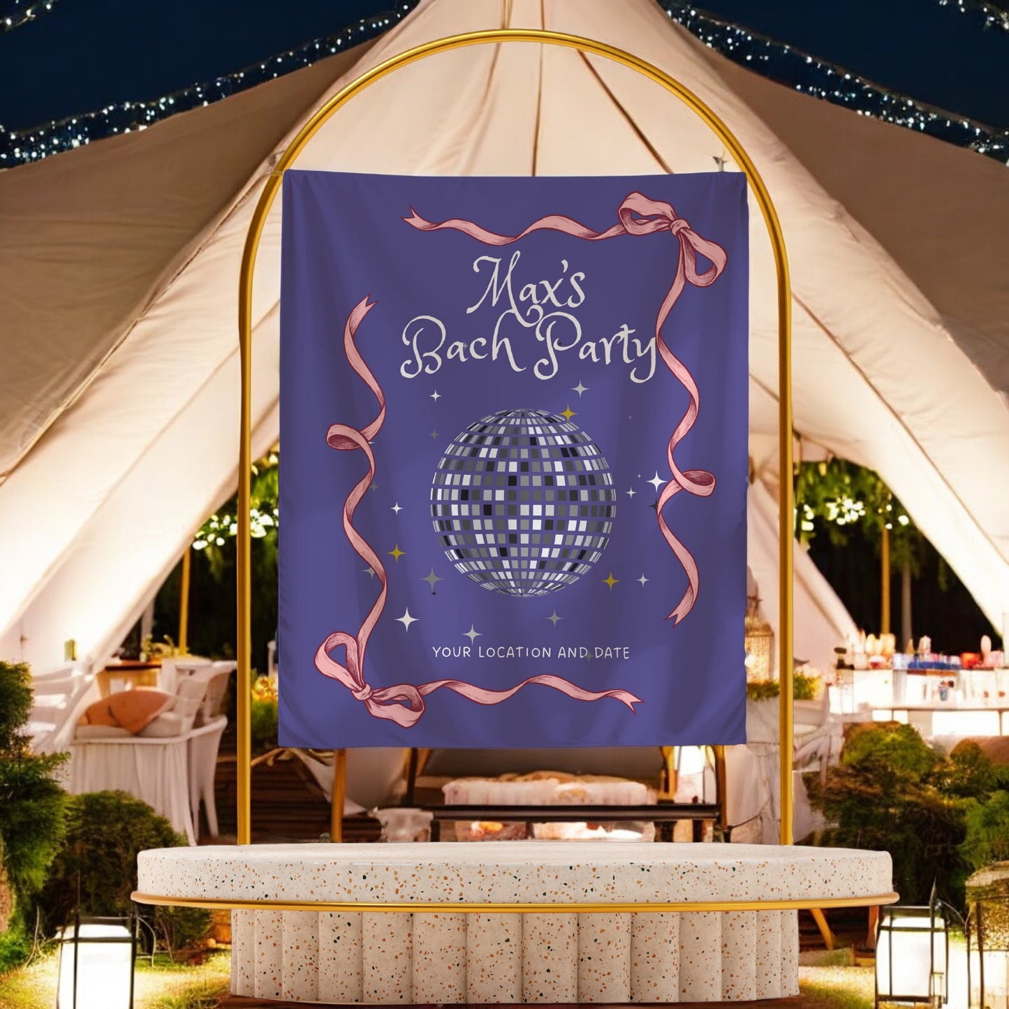 Disco Bachelorette Banner – Custom Bach Décor | #81