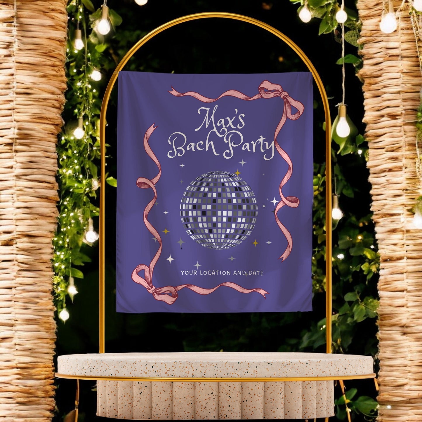 Disco Bachelorette Banner – Custom Bach Decor for Glitter, Dance Floors & Groovy Vibes