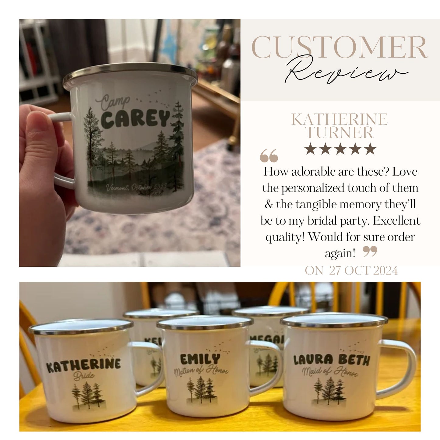 Custom Enamel Mug- Unbreakable