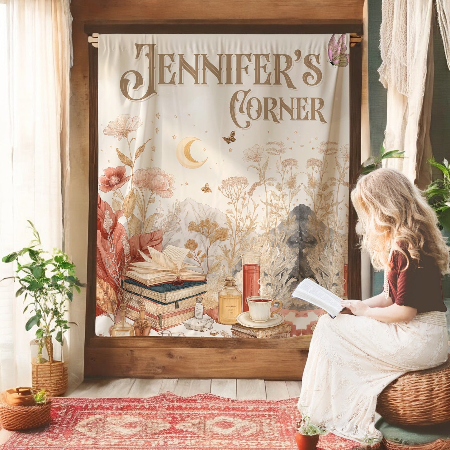 Custom Reading Nook Tapestry