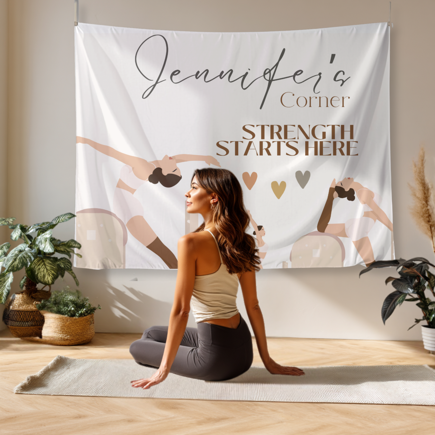 Custom Pilates Home Tapestry