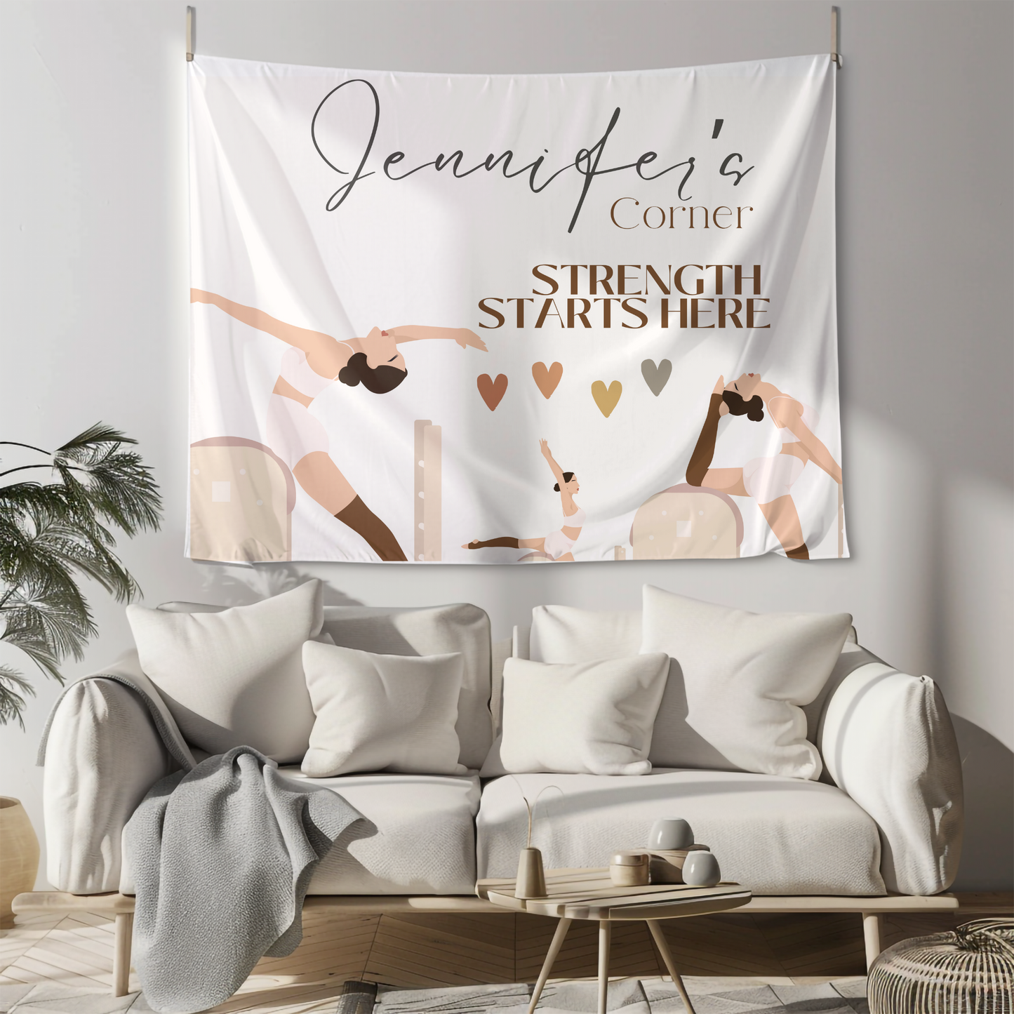 Custom Pilates Home Tapestry