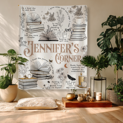 Custom Reading Wall Tapestry