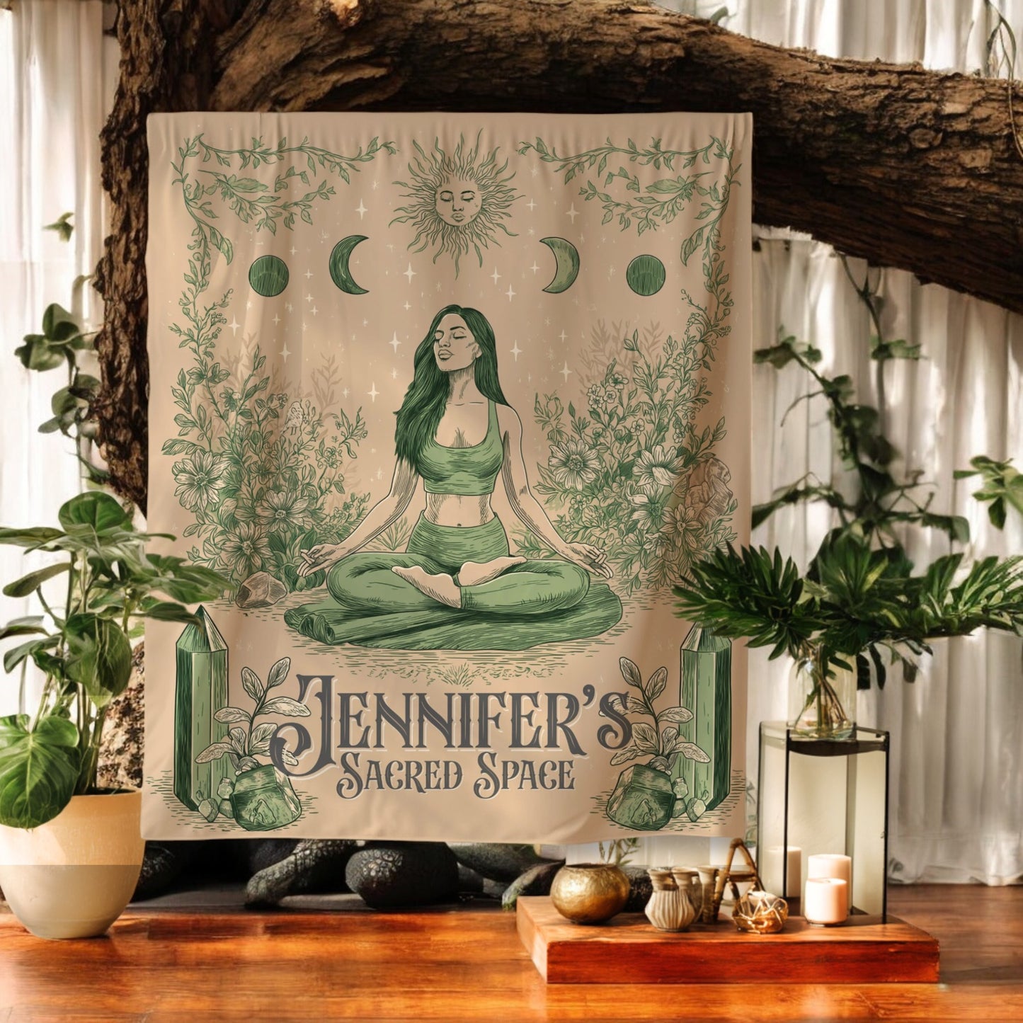 Yoga Custom Tapestry- Create your Meditation and Yoga Space