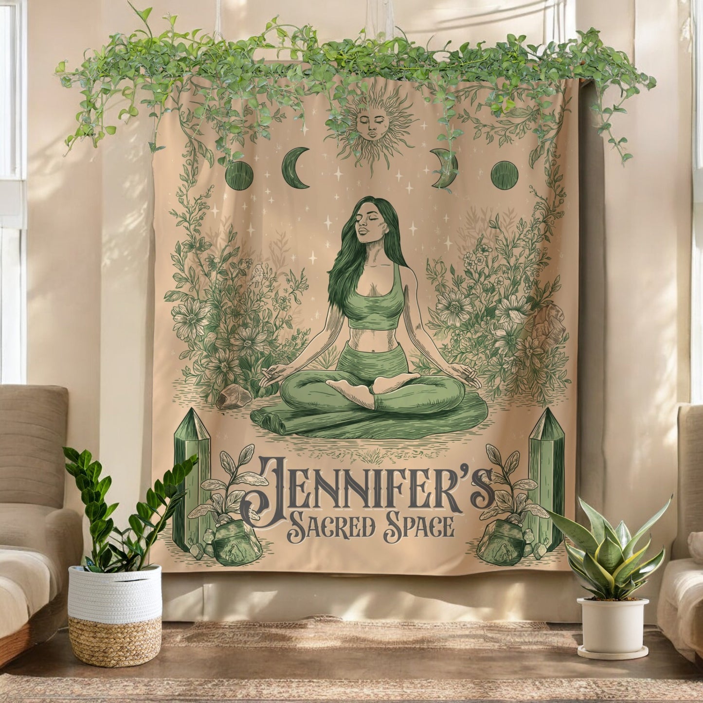 Yoga Custom Tapestry- Create your Meditation and Yoga Space