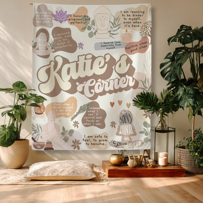 Custom Meditation Affirmation Tapestry