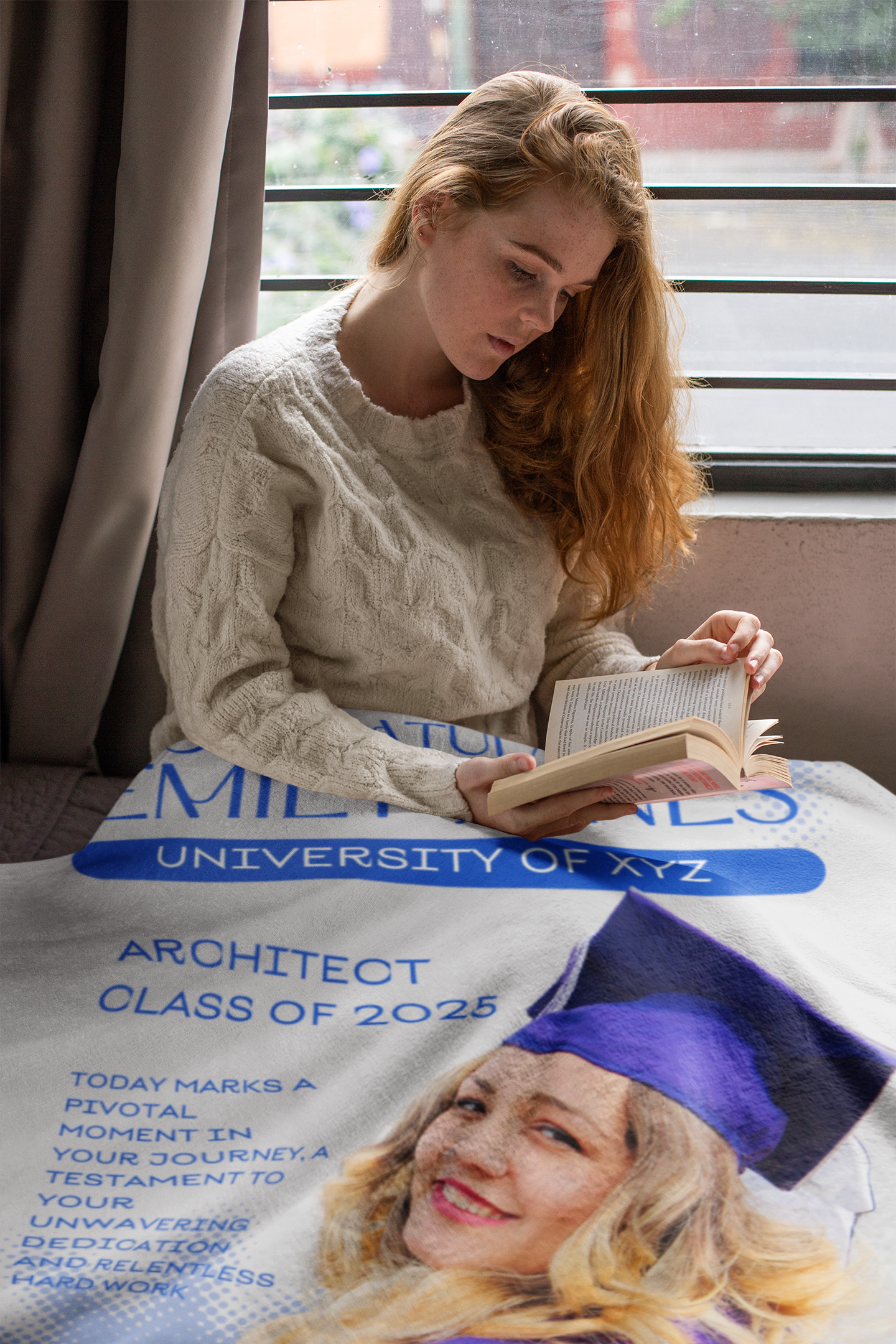 Custom Name and Photo Graduation Blanket 2025 | #6