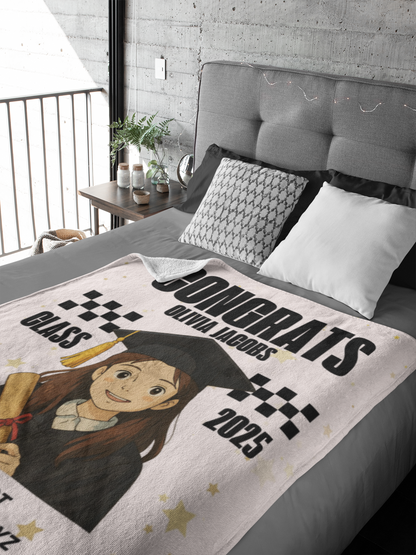 Ghibli Photo and Name Graduation Blanket 2025 | #5