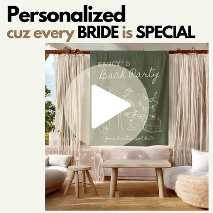 Coastal Bachelorette Banner– Custom Bach Décor | #11