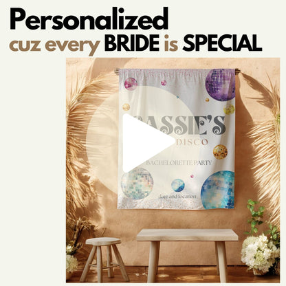 Disco Bachelorette Banner – Custom Bach Décor | #17