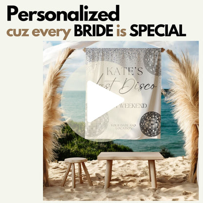 Disco Bachelorette Banner – Custom Bach Décor | #18