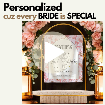 Last Rodeo Bachelorette Banner– Custom Bach Décor | #19