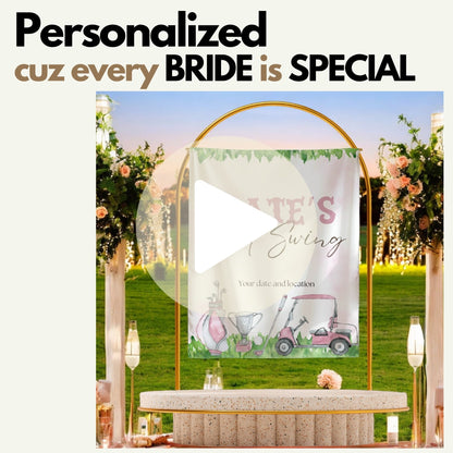 Golf Bachelorette Banner – Custom Bach Décor | #21