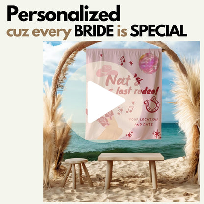 Pink Western and Country bachelorette– Custom Bach Décor | #23