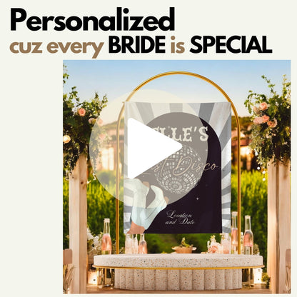 Disco Bachelorette Banner -Casino Bach Party – Custom Bach Décor | #34