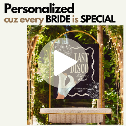 Dance and Casino Bachelorette Banner – Custom Bach Décor | #35