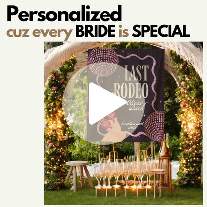 Last Rodeo Bachelorette Banner– Custom Bach Décor | #36