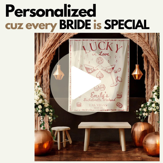 Casino Bachelorette Banner – Custom Bach Decor for High Stakes & Glam Celebrations