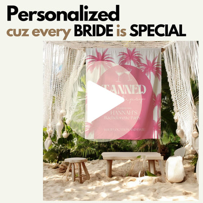 Tropical Bachelorette Sign – Custom Bach Décor | #05