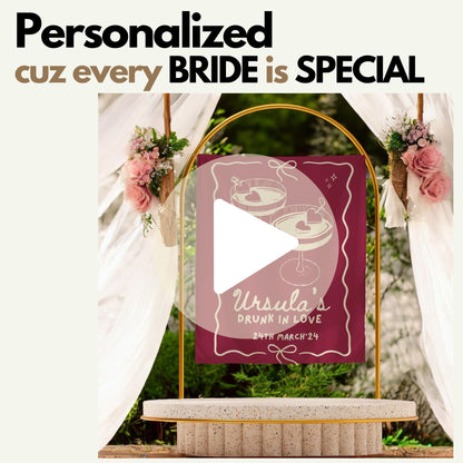 Cocktail Bachelorette Banner – Custom Bach Decor for Cheers, Cocktails & Celebration