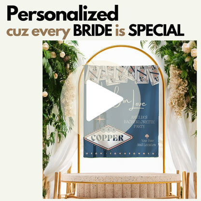 Vegas Casino Bachelorette Banner – Custom Bach Décor | #7