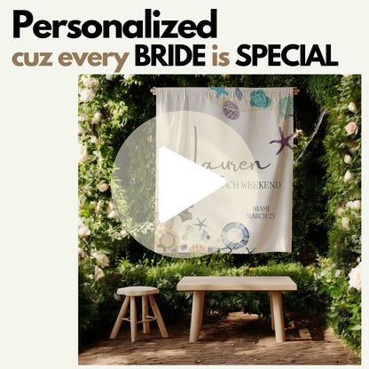 Coastal Bachelorette Sign– Custom Bach Décor | #08