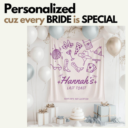 Trendy Mix theme Bachelorette Banner – Custom Bach Décor | #10