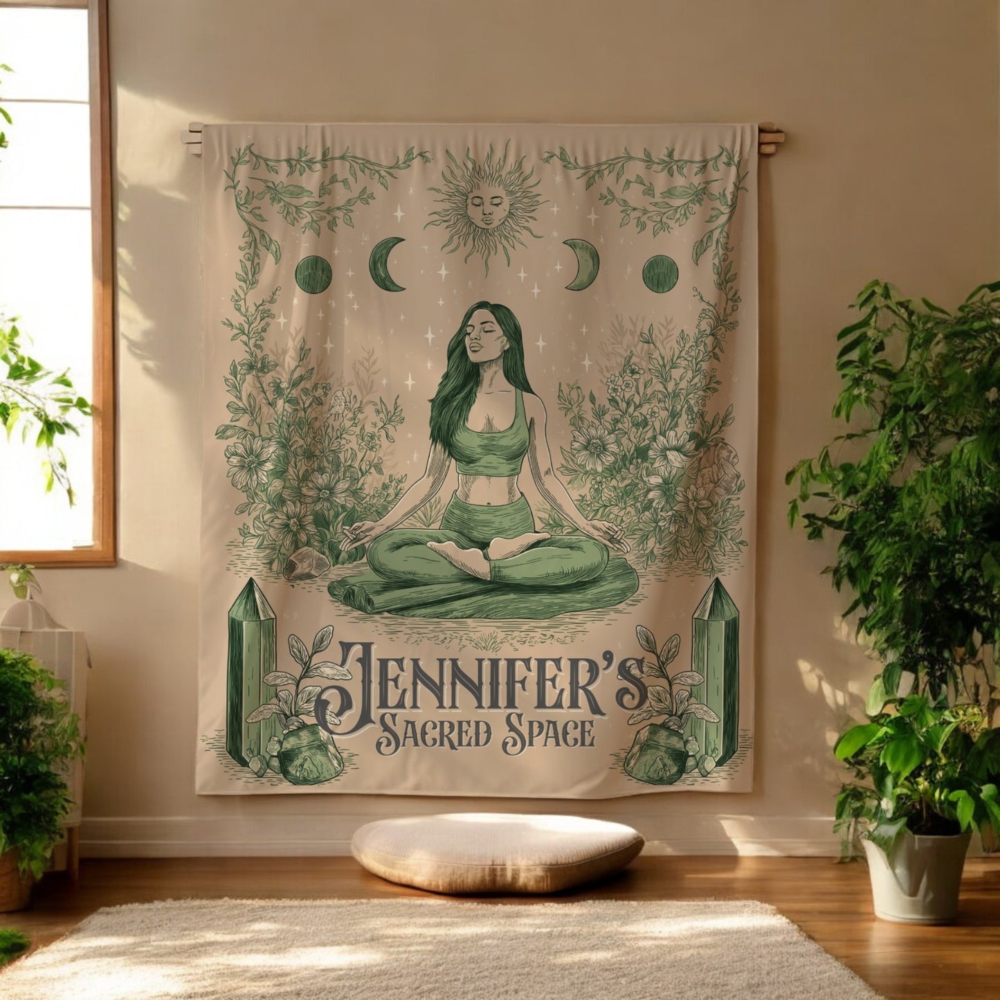 Yoga Custom Tapestry- Create your Meditation and Yoga Space
