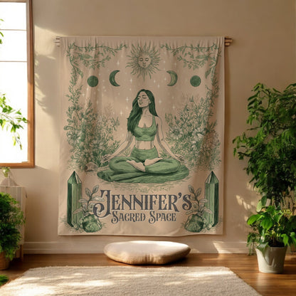 Yoga Custom Tapestry- Create your Meditation and Yoga Space